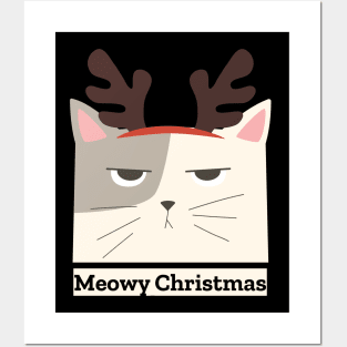 Meowy Christmas Posters and Art